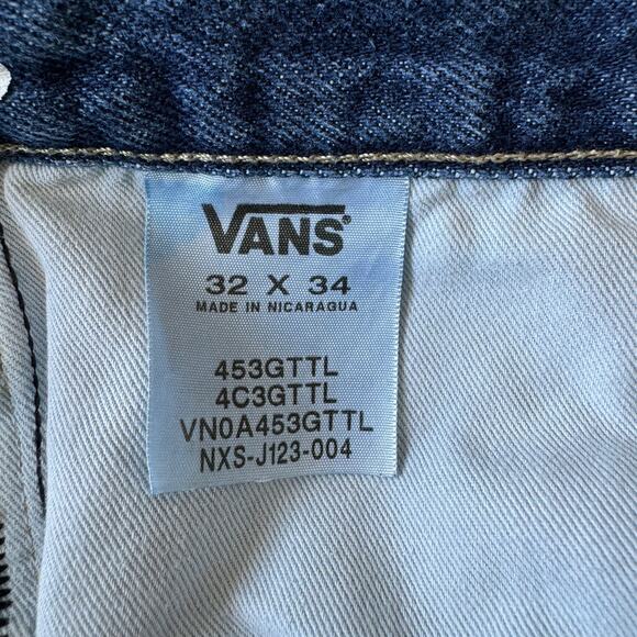 VANS V96 Relaxed Denim Jeans Mens 32 x 34 Straight Skater Streetwear Classic - Picture 8 of 10